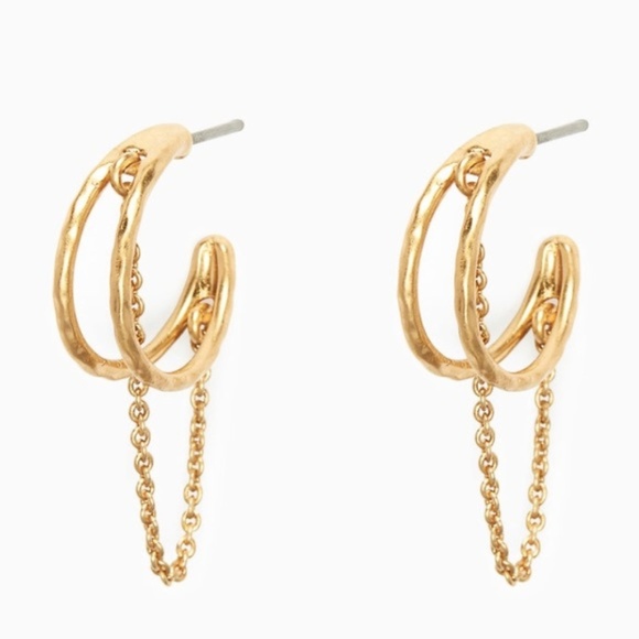 ::⚜️Stella & Dot Dainty [GOLD] Illusive Hoops Retired!! - Picture 1 of 3